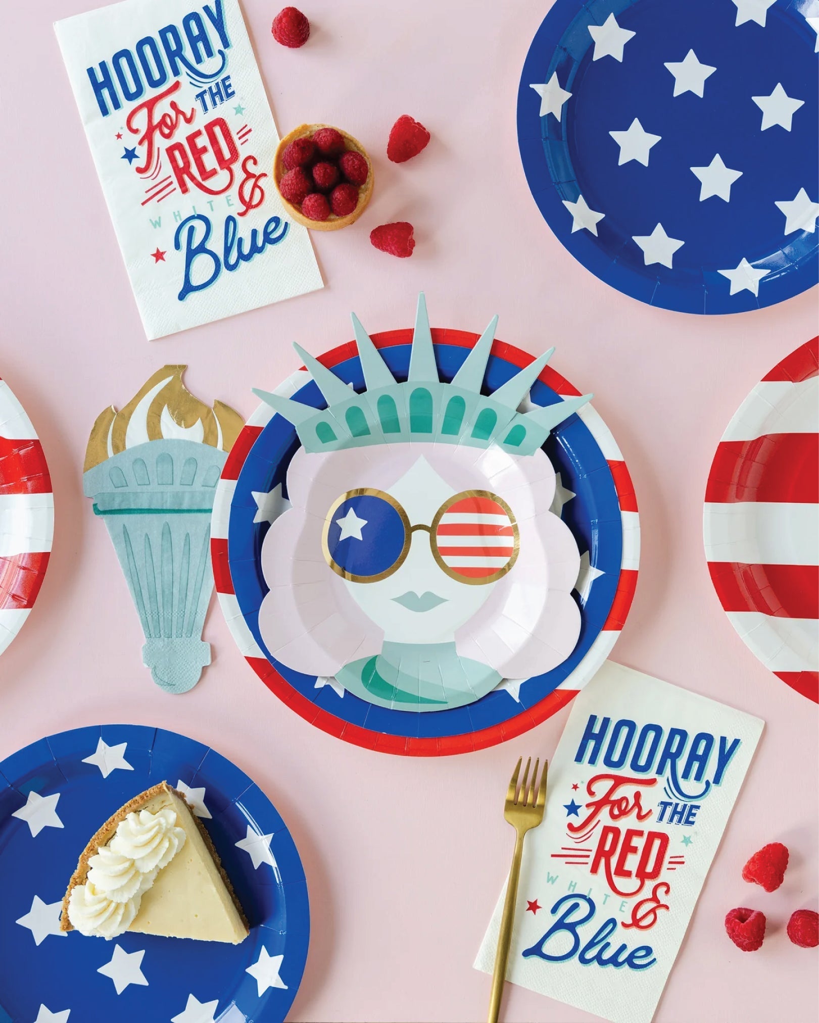 Hooray for the Red White & Blue Paper Guest Towels 24ct | The Party Darling
