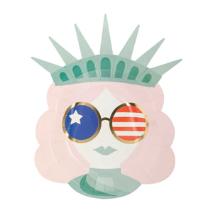 Lady Liberty Lunch Plates 8ct | The Party Darling