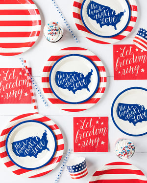 Land that I Love Dessert Plates 8ct | The Party Darling