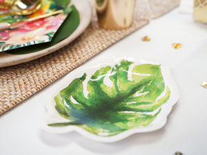 tropical leaf plate
