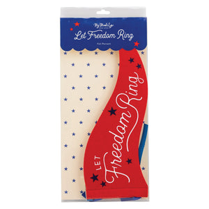 Packaged Let Freedom Ring Felt Pennant Flag | The Party Darling
