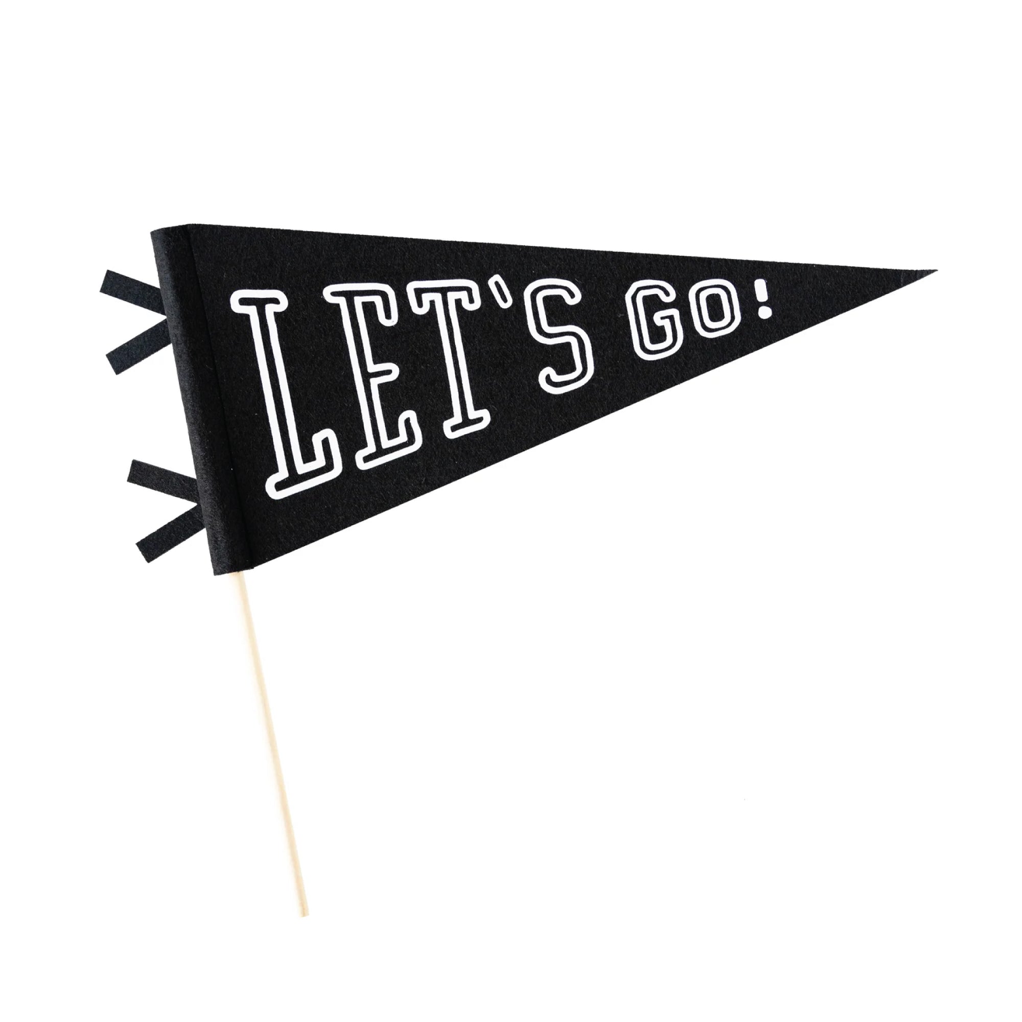 Let's Go Felt Pennant Flag | The Party Darling