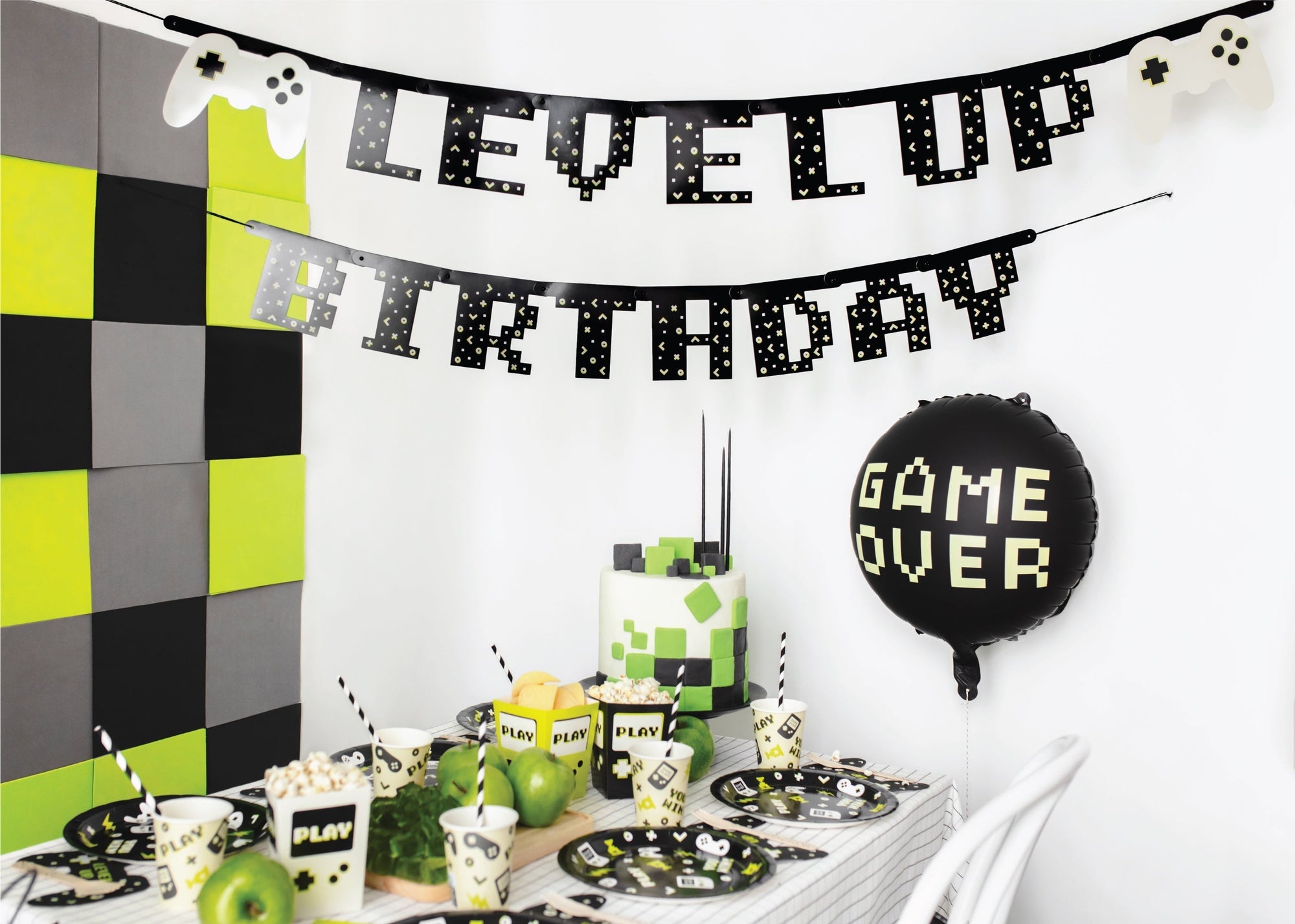 Level Up Birthday Banner 8ft | The Party Darling