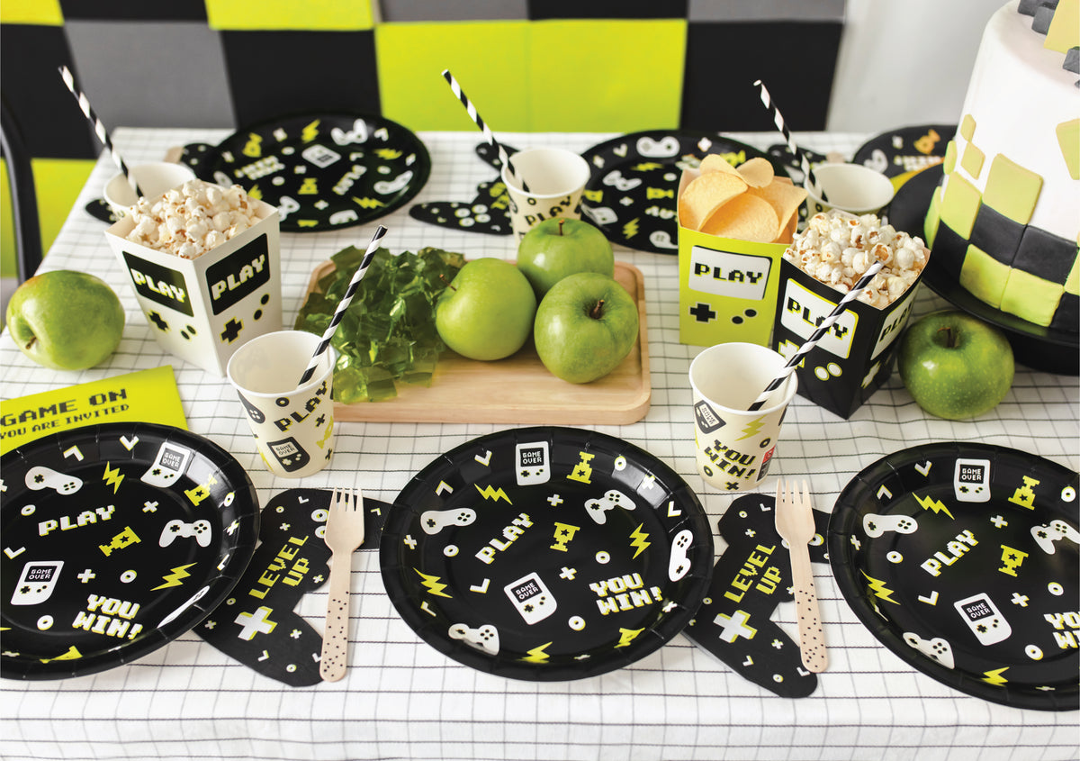 Level Up Video Game Birthday Place Setting