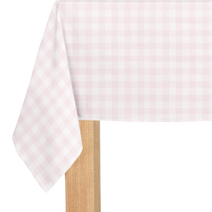 Light Pink Gingham Paper Table Cover | The Party Darling