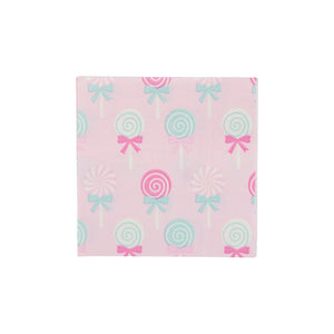 Pink Lollipop Dessert Napkins 24ct | The Party Darling