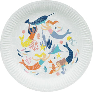 Make Waves Mermaid Lunch Plates 8ct | The Party Darling