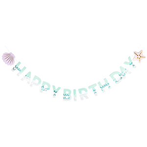 Mermaid Happy Birthday Banner Set | The Party Darling