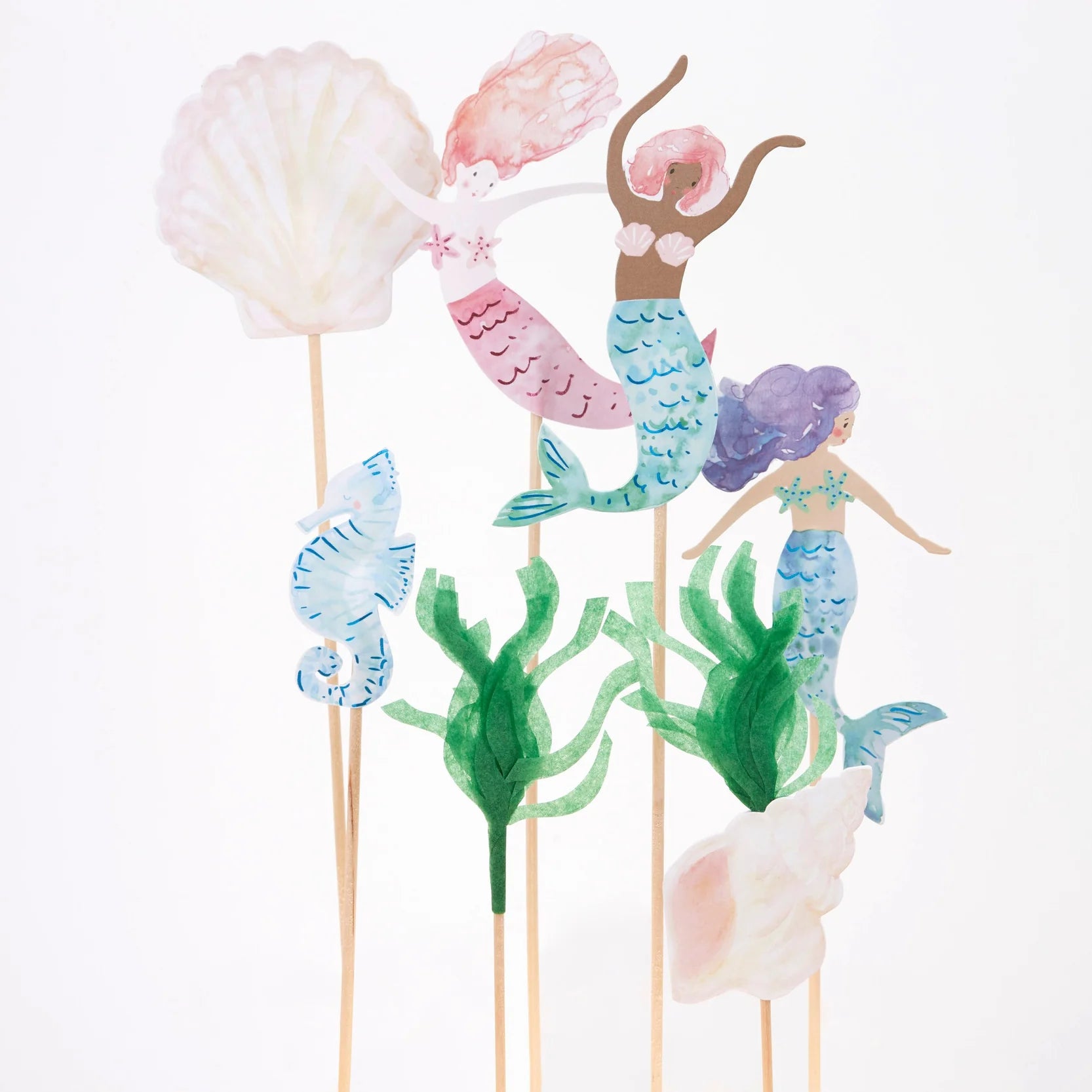 Mermaid Cake Toppers 7ct | The Party Darling
