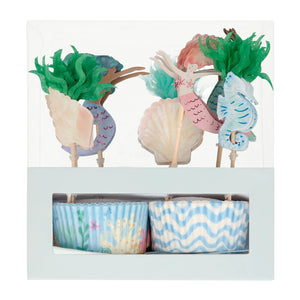 Mermaid Cupcake Decorating Kit 24ct | The Party Darling