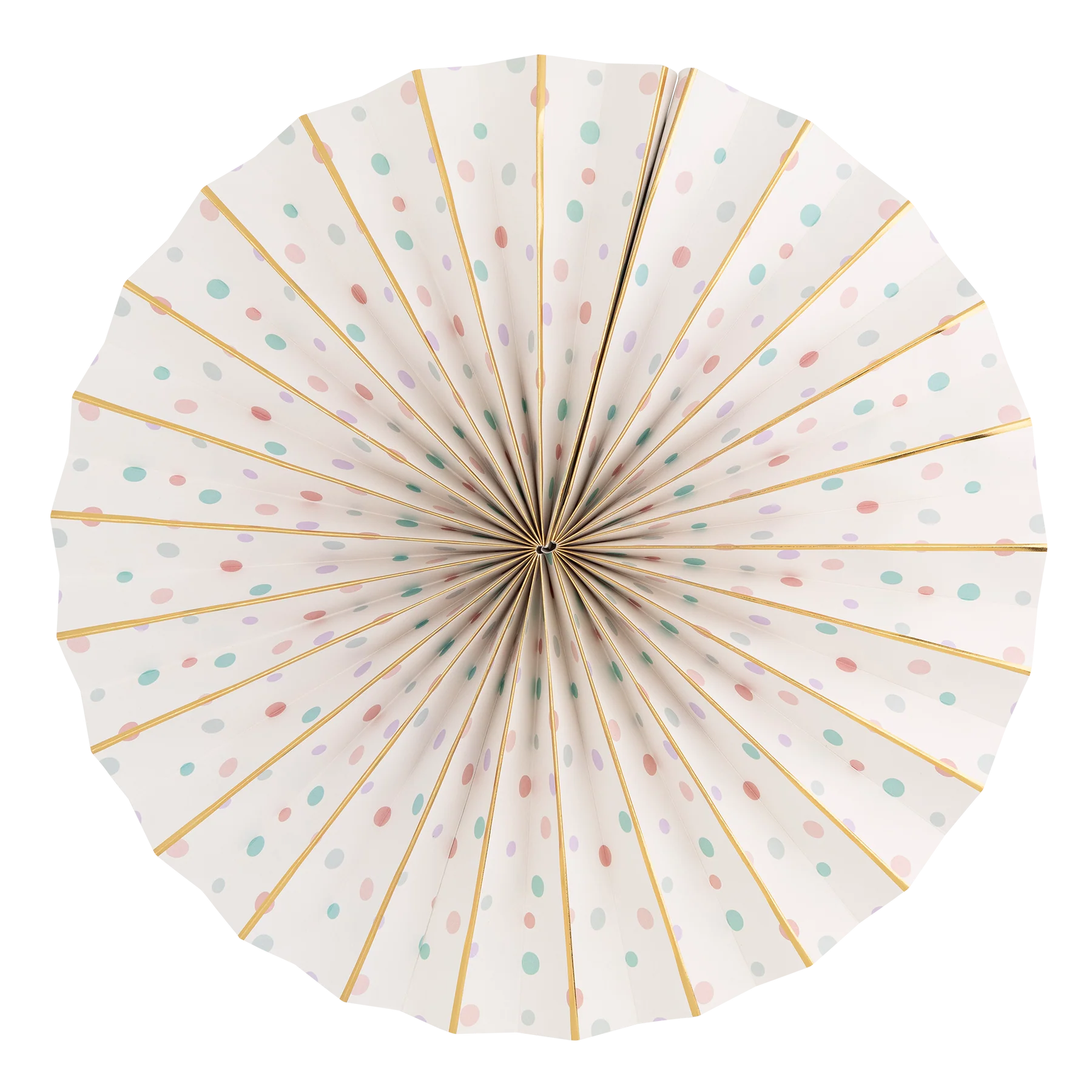 mermaid-dots-paper-fan
