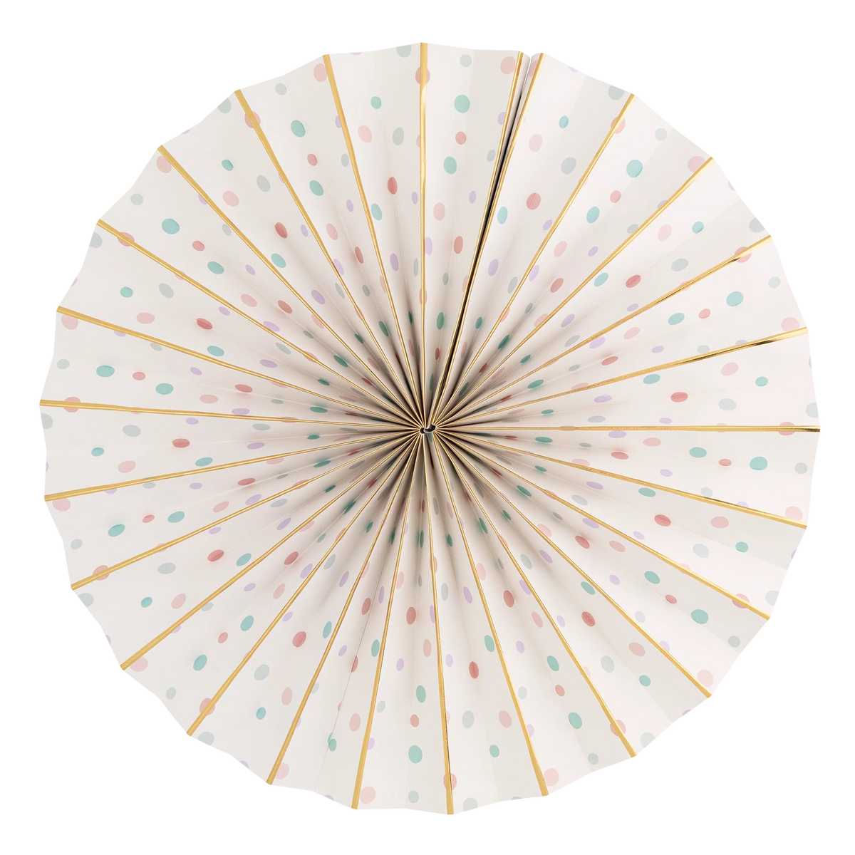 mermaid-dots-paper-fan