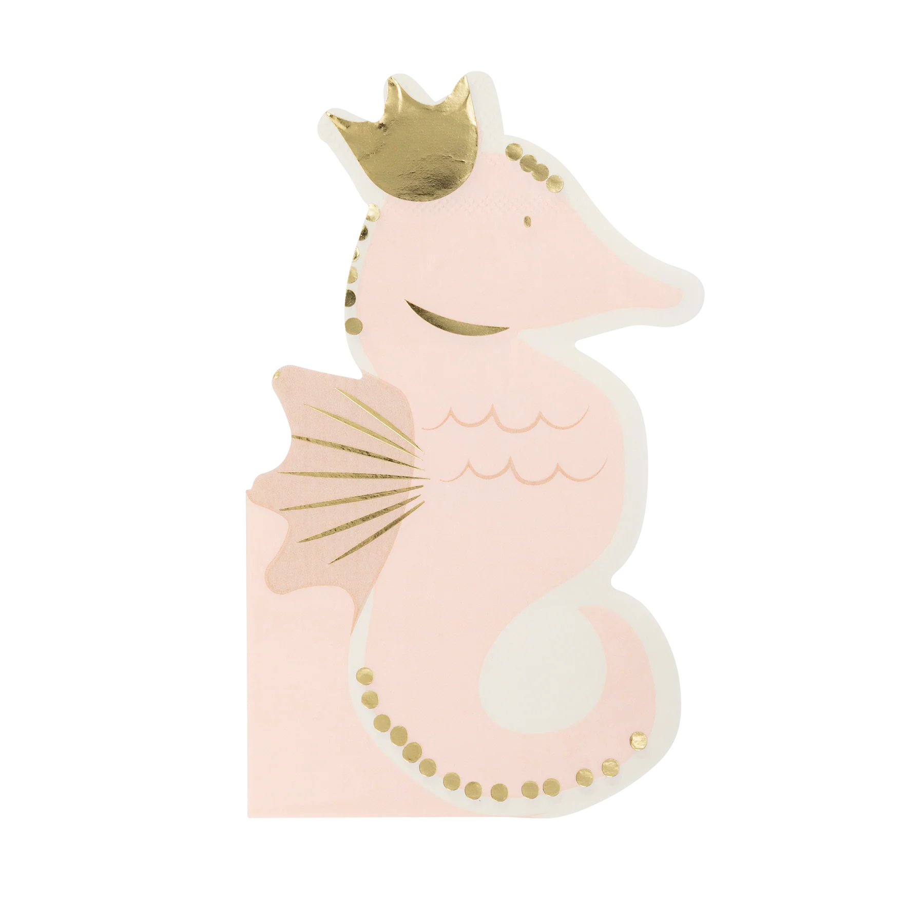 Pink Seahorse Lunch Napkins 18ct | The Party Darling