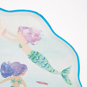 Mermaids Swimming Plates 8ct