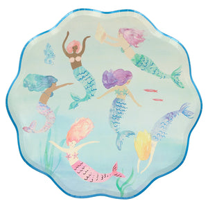 Mermaids Swimming Dinner Plates 8ct | The Party Darling