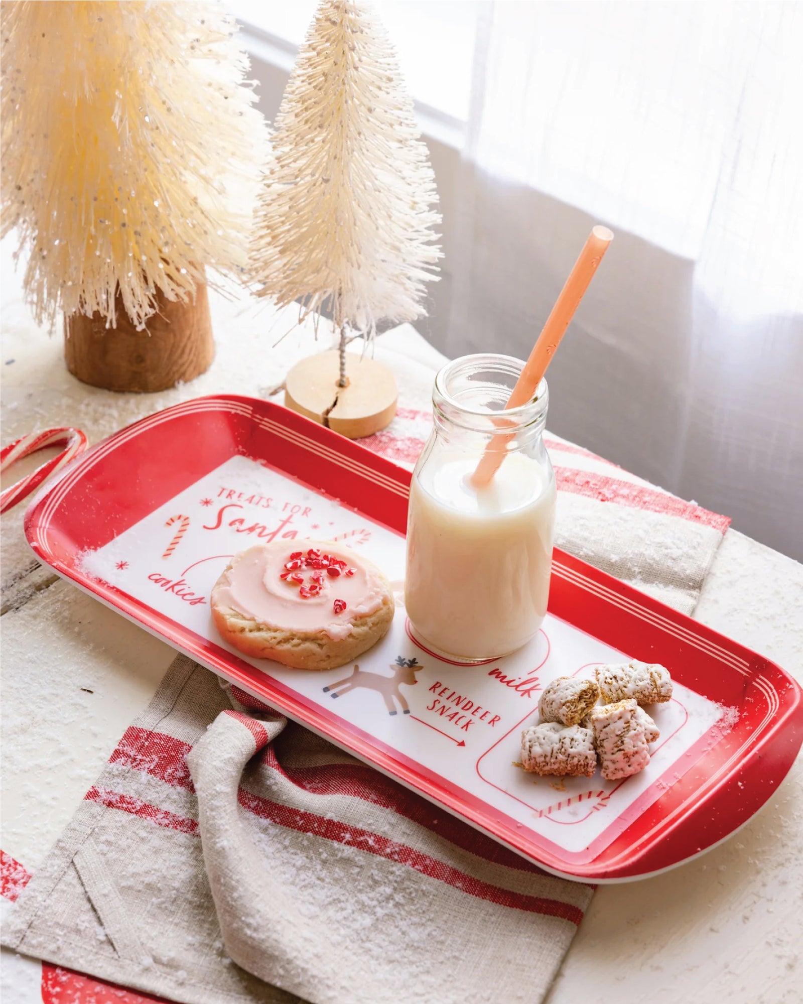 Mini Treats for Santa Melamine Serving Tray | The Party Darling