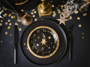 Clock Strikes Midnight New Year's Eve Place Setting | The Party Darling