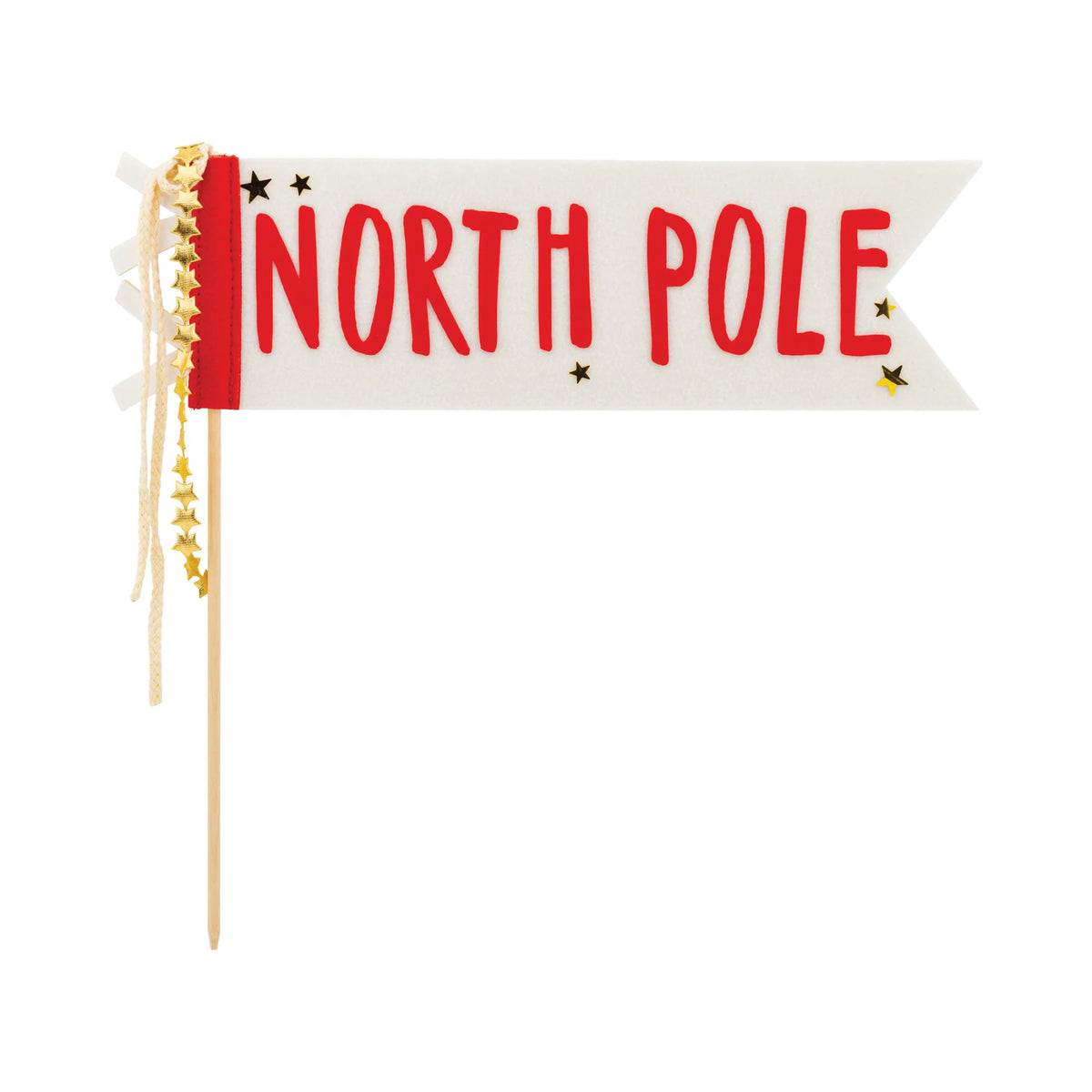 North Pole Felt Pennant Flag
