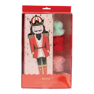 Nutcracker Banner & Pom Pom Garland Set Packaged | The Party Darling