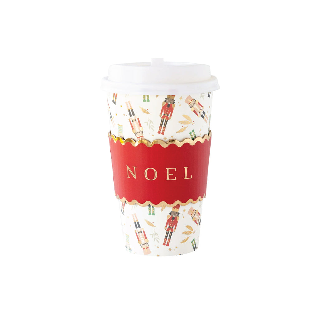 Reindeer Names Paper Coffee Cups 8ct