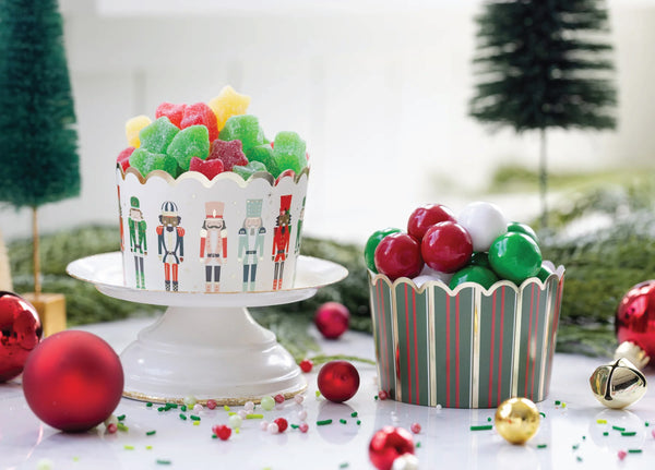 Candy Cane Jumbo Food Cups 40ct | The Party Darling