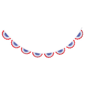 Nylon Outdoor Patriotic Bunting Banner 8ft | The Party Darling