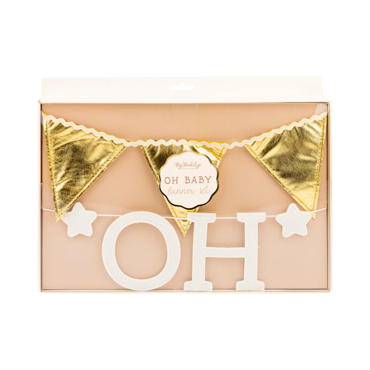 Oh Baby felt banner set in package