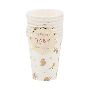 Bear baby shower cups in a package