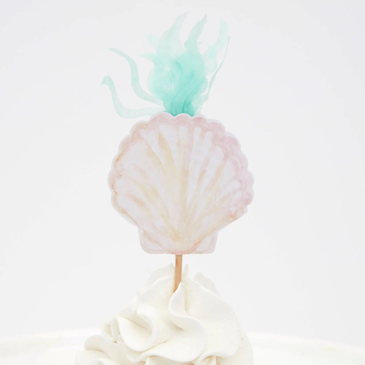 Mermaid Tails and Sea Shells Fondant Cupcake Toppers, Under the