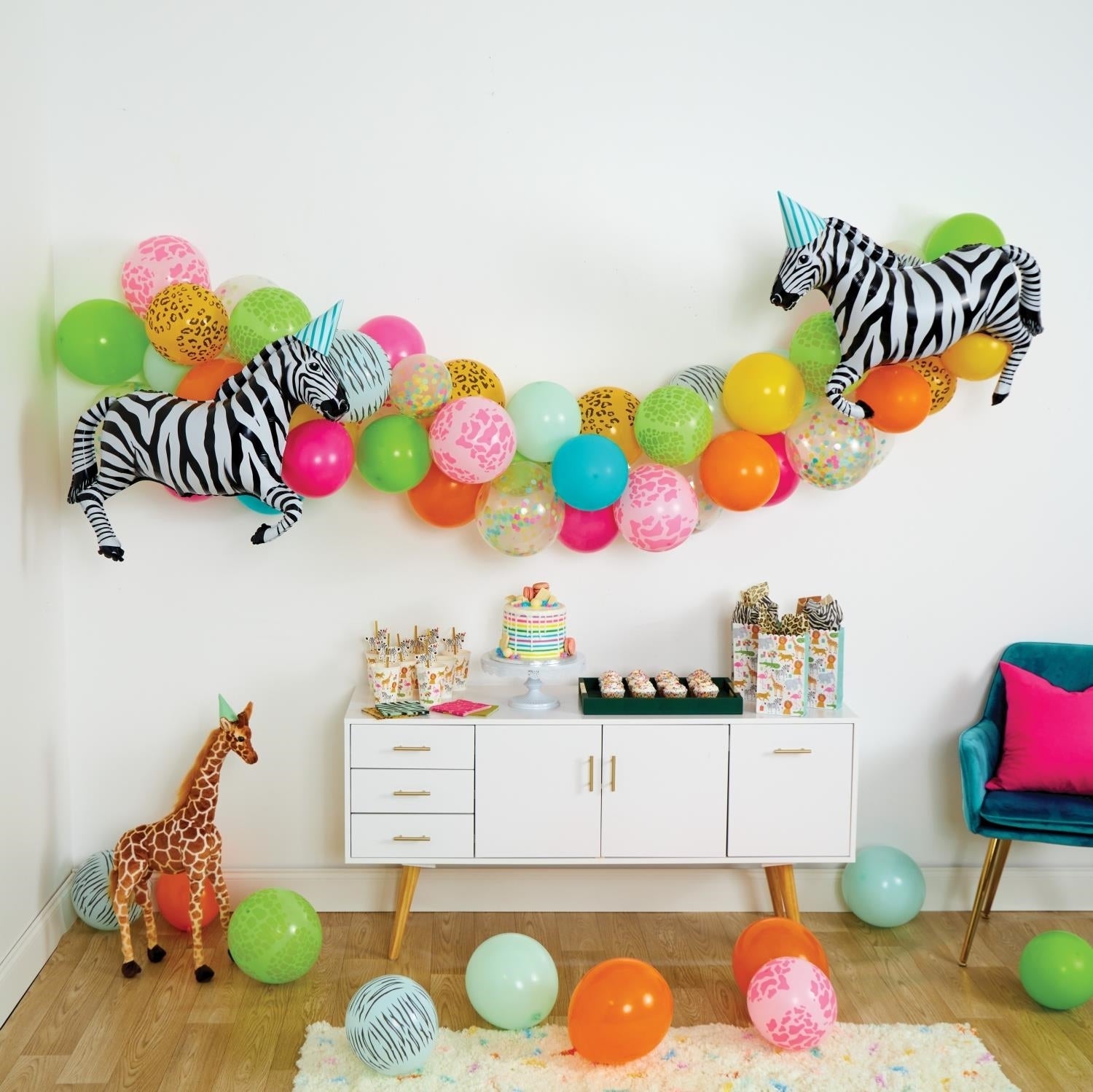 Party Animals Birthday Balloon Garland Kit | The Party Darling