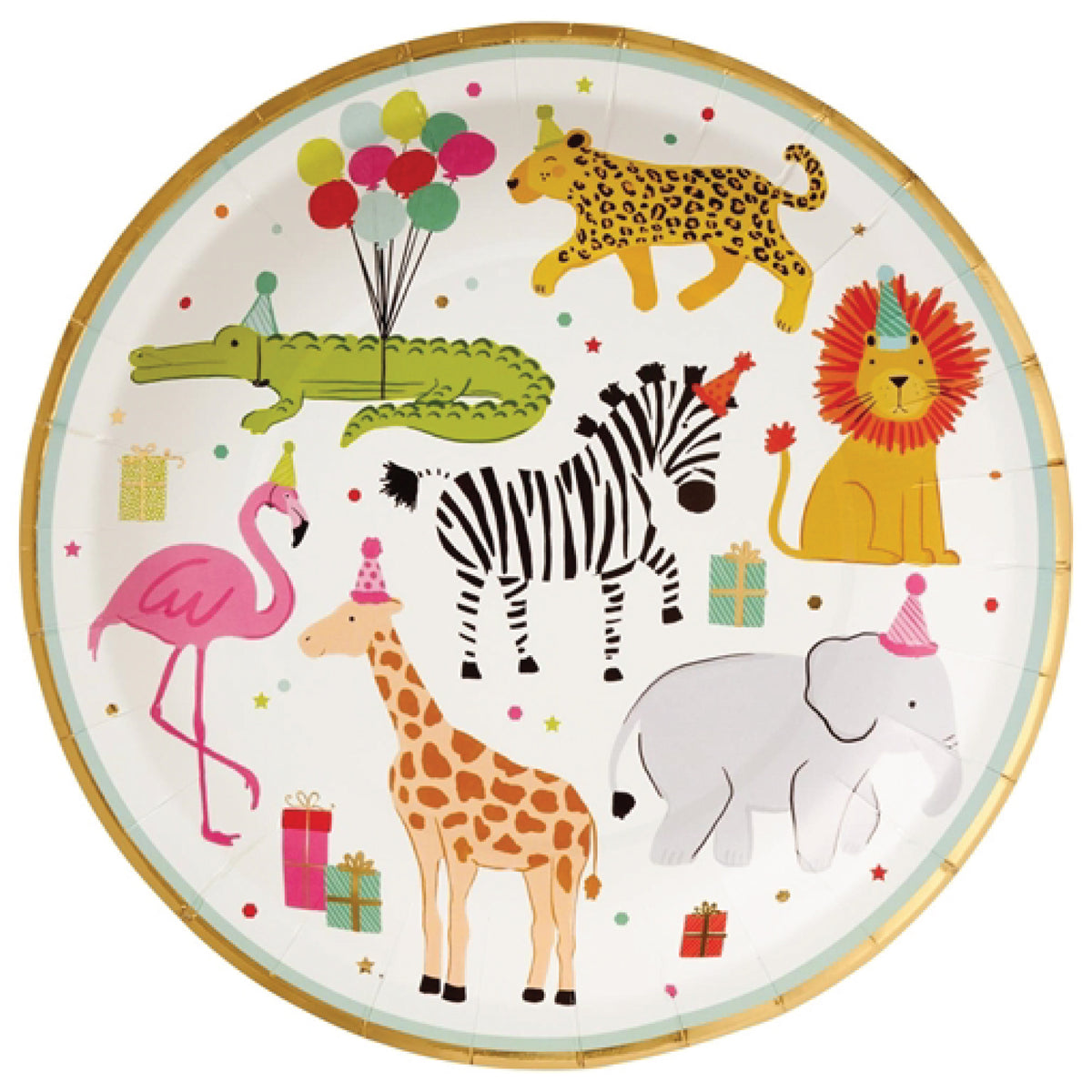 Party Animals Birthday Dinner Plates 8ct | The Party Darling