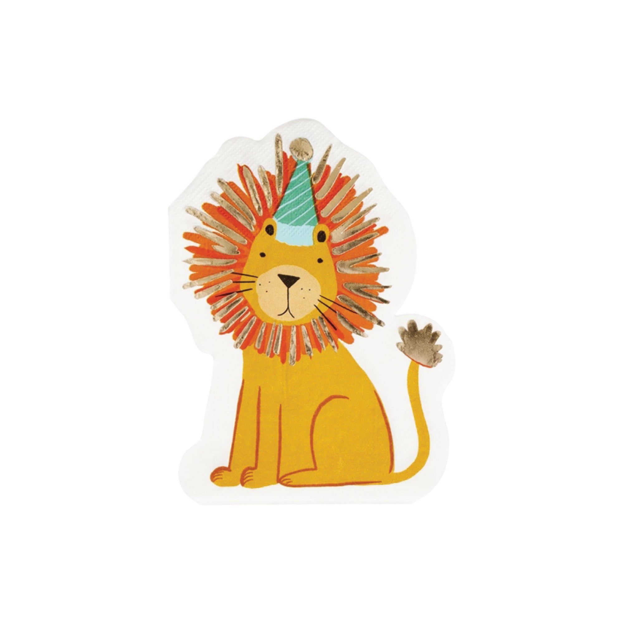 Lion Party Animal Birthday Dessert  Napkins 20ct | The Party Darling