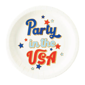 Party in the USA Lunch Plates 8ct | The Party Darling