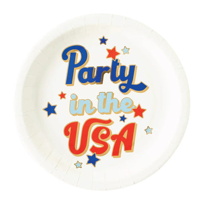 Party in the USA Lunch Plates 8ct