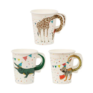 Party Safari Animal Paper Cups with Handles | The Party Darling