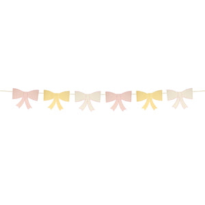 3D Pastel Paper Bow Garland 12ft | The Party Darling
