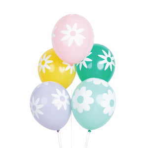 Spring Daisies Latex Balloons 5ct | The Party Darling