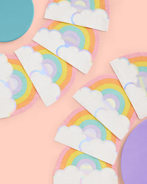 Pastel Rainbow & Clouds Napkins 25ct | The Party Darling