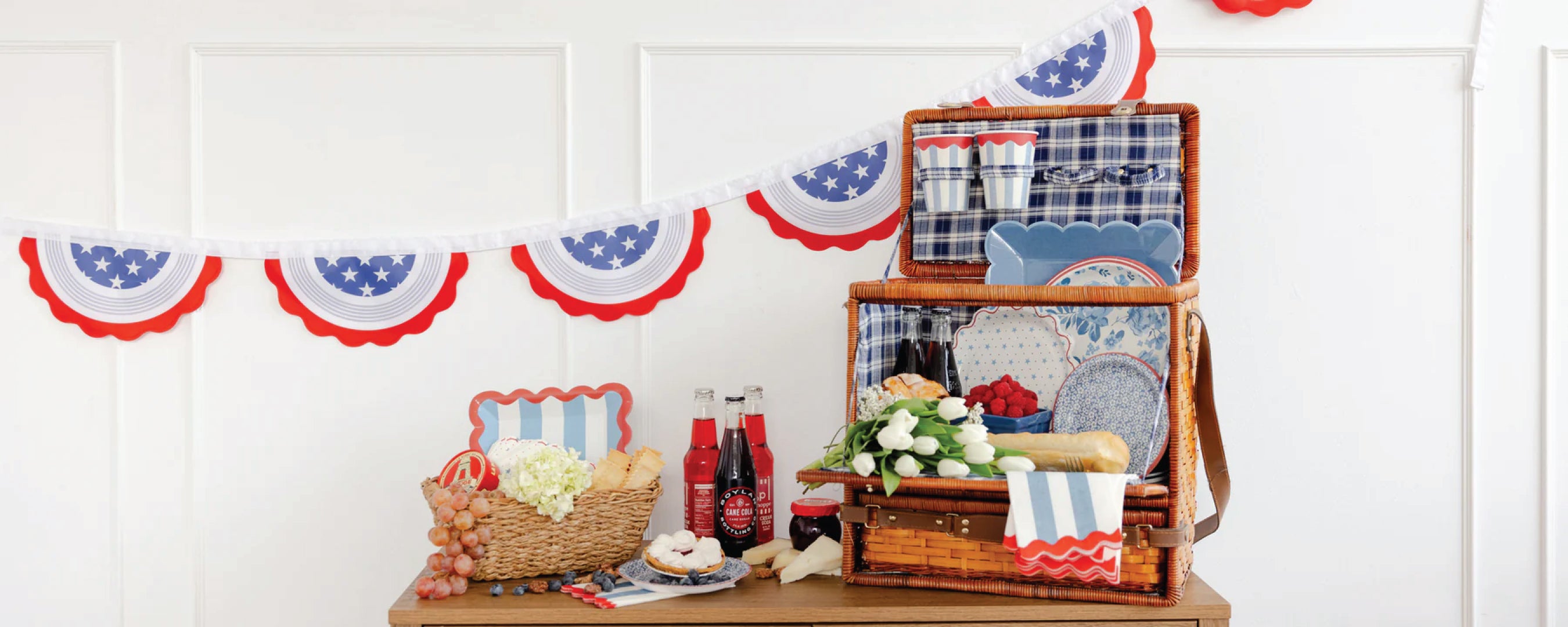Patriotic Party supplies for 4th of July Picnic