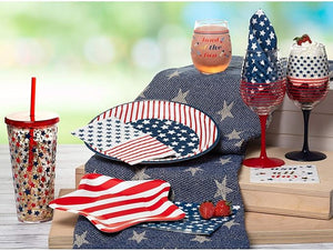 Patriotic Star and Stripes Guest Towels 16ct