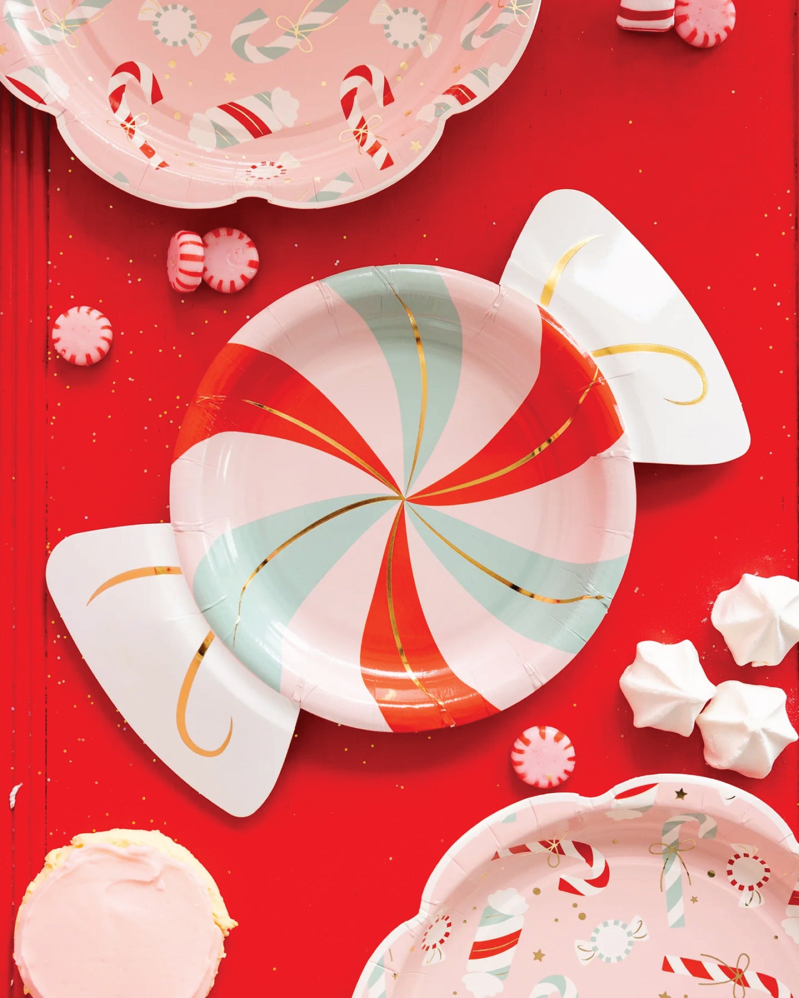 Candy Cane Lane Peppermint Dessert Plates 8ct | The Party Darling