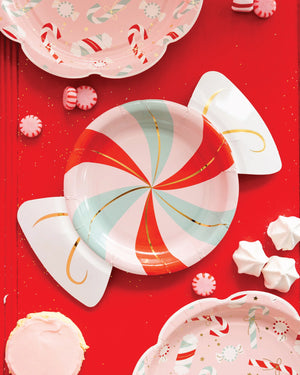 Candy Cane Lane Peppermint Candy Plates by MME