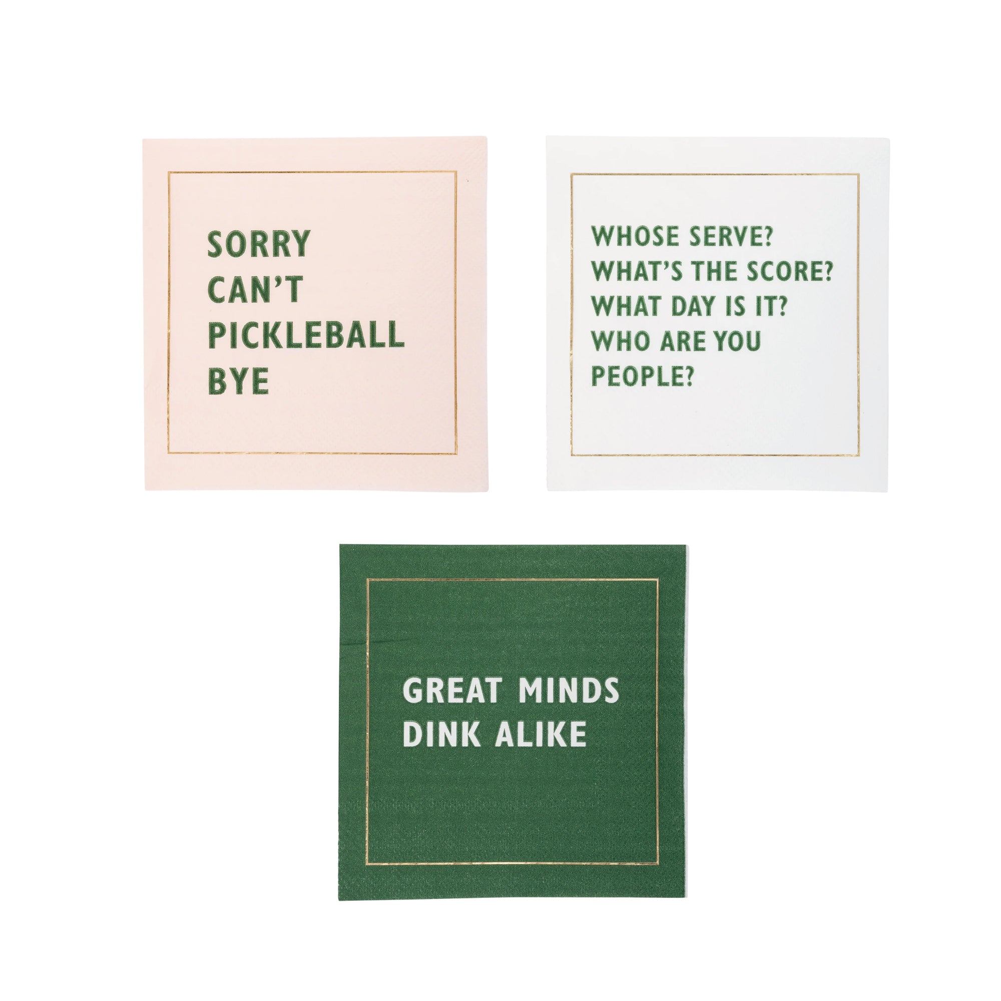 Pickleball Dessert Napkin Set 18ct | The Party Darling
