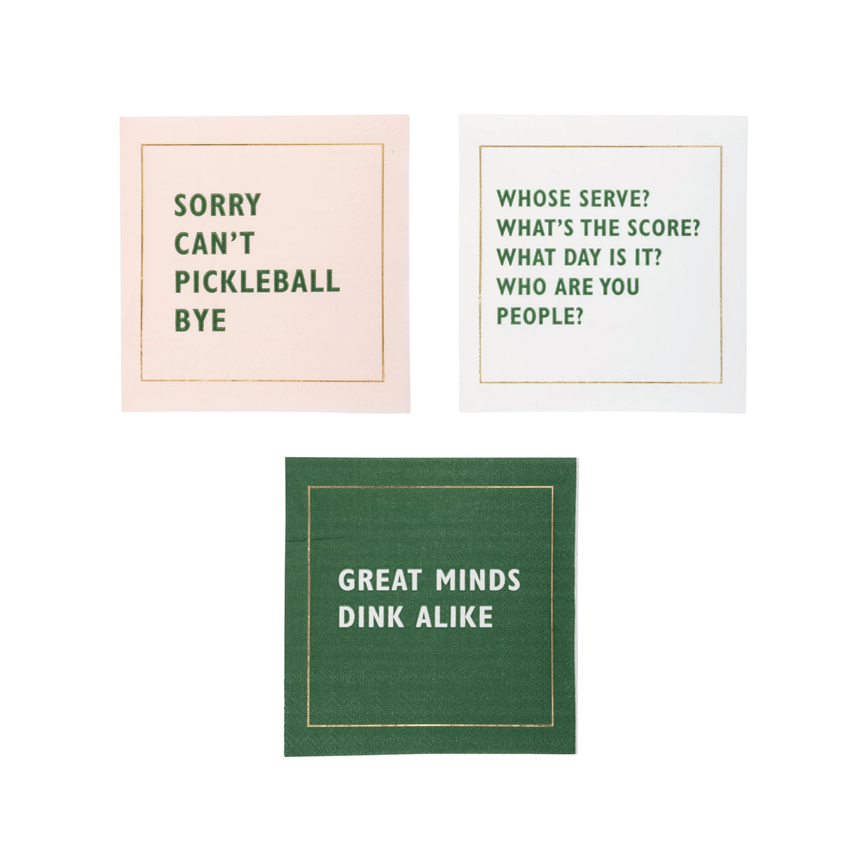 Pickleball Dessert Napkin Set 18ct | The Party Darling