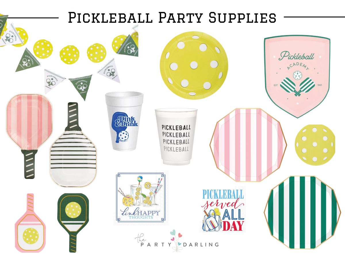 Pickleball Served All Day Dessert Napkins 20ct | The Party Darling