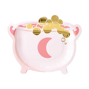 Pink Cauldron Lunch Plates 8ct | The Party Darling