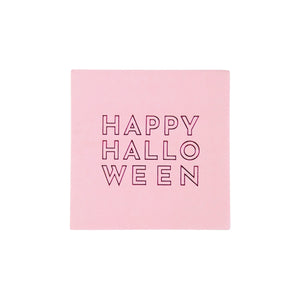 Pink Happy Halloween Dessert Napkins 20ct | The Party Darling