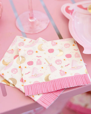 Hocus Pocus Pink Halloween Napkins | The Party Darling