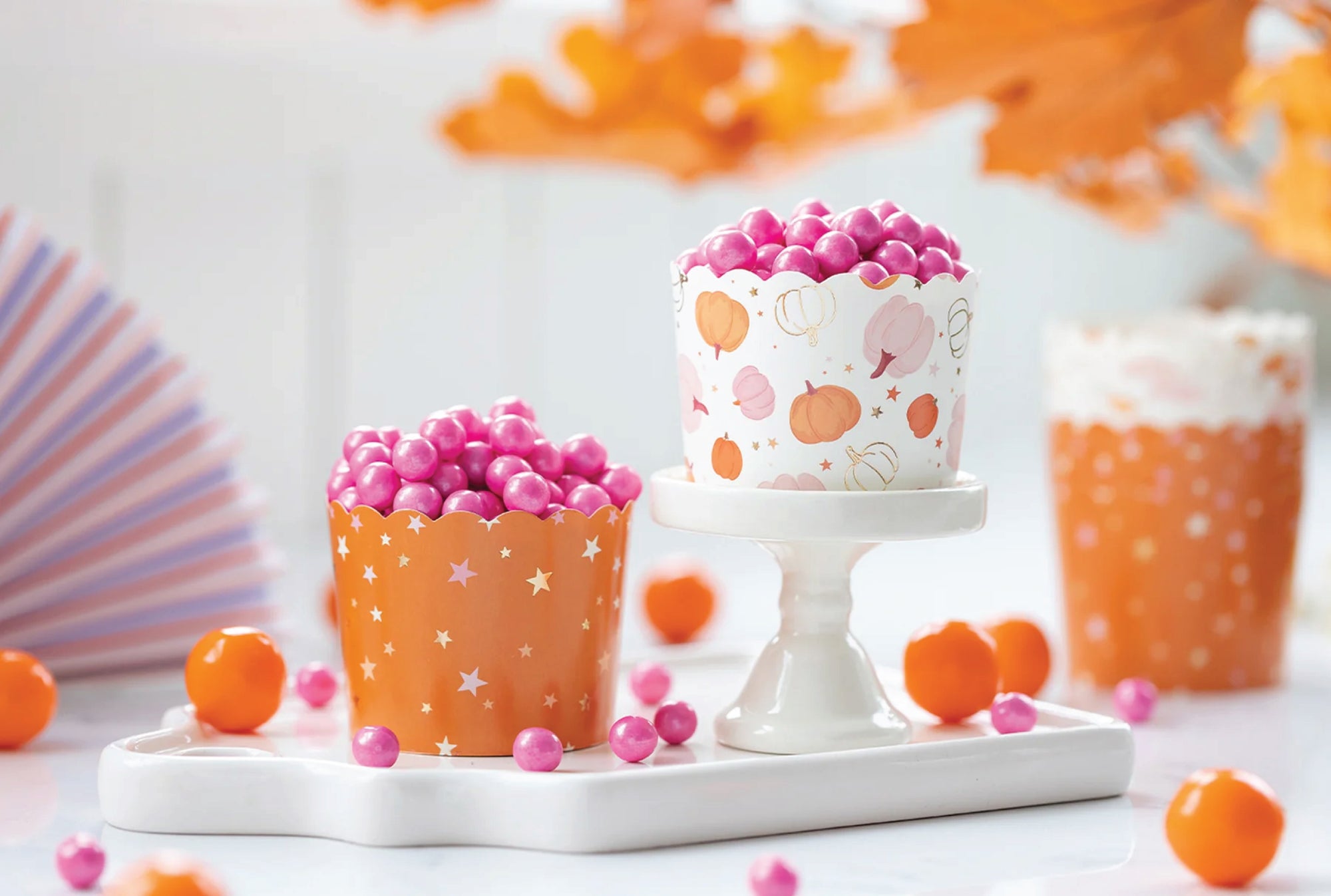 Pumpkins & Stars Baking Cups 36ct | The Party Darling