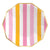 Pink & Orange Cabana Stripes Lunch Plates 8ct | The Party Darling